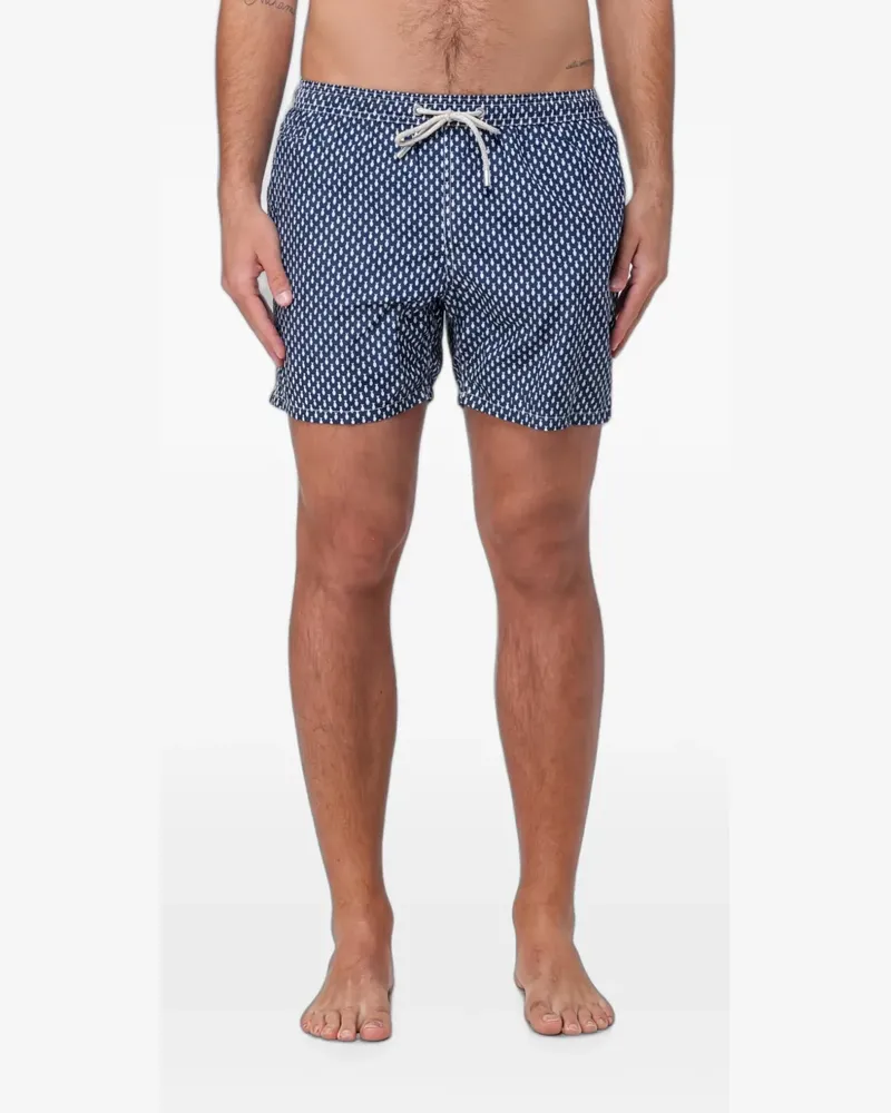 MC2 Saint Barth Badeshorts mit Fische-Print - Blau Blau