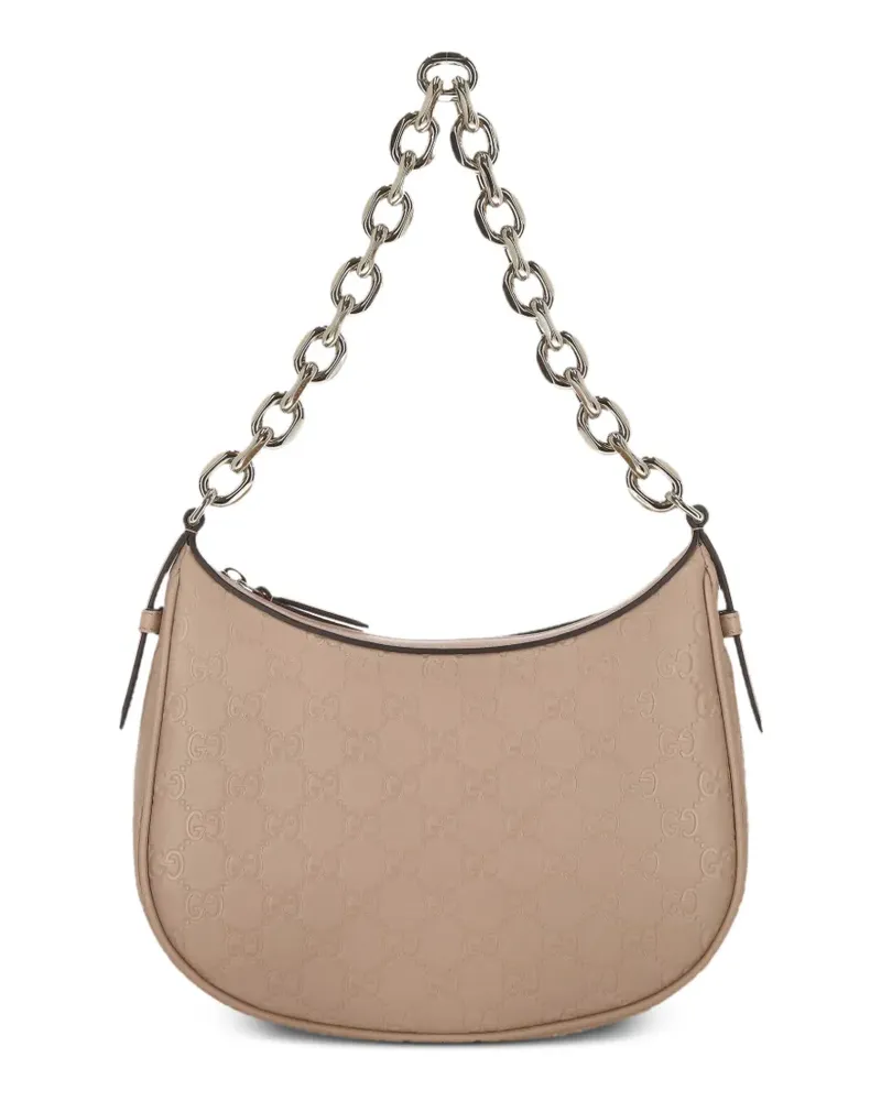 Gucci GG Emblem-embossed shoulder bag - Nude Nude