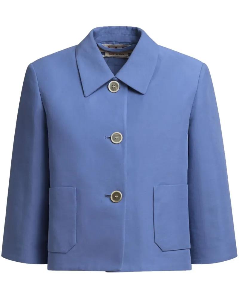 Marni Cropped-Jacke - Blau Blau