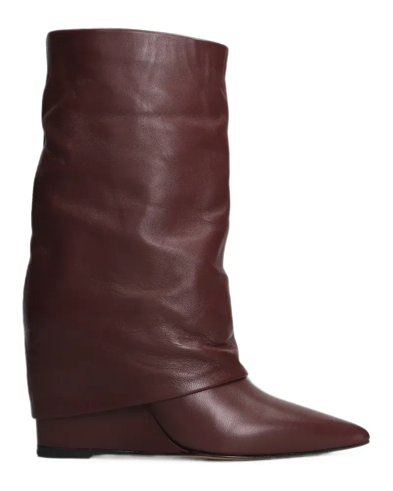 The Seller pointed-toe wedge boots - Rot Rot