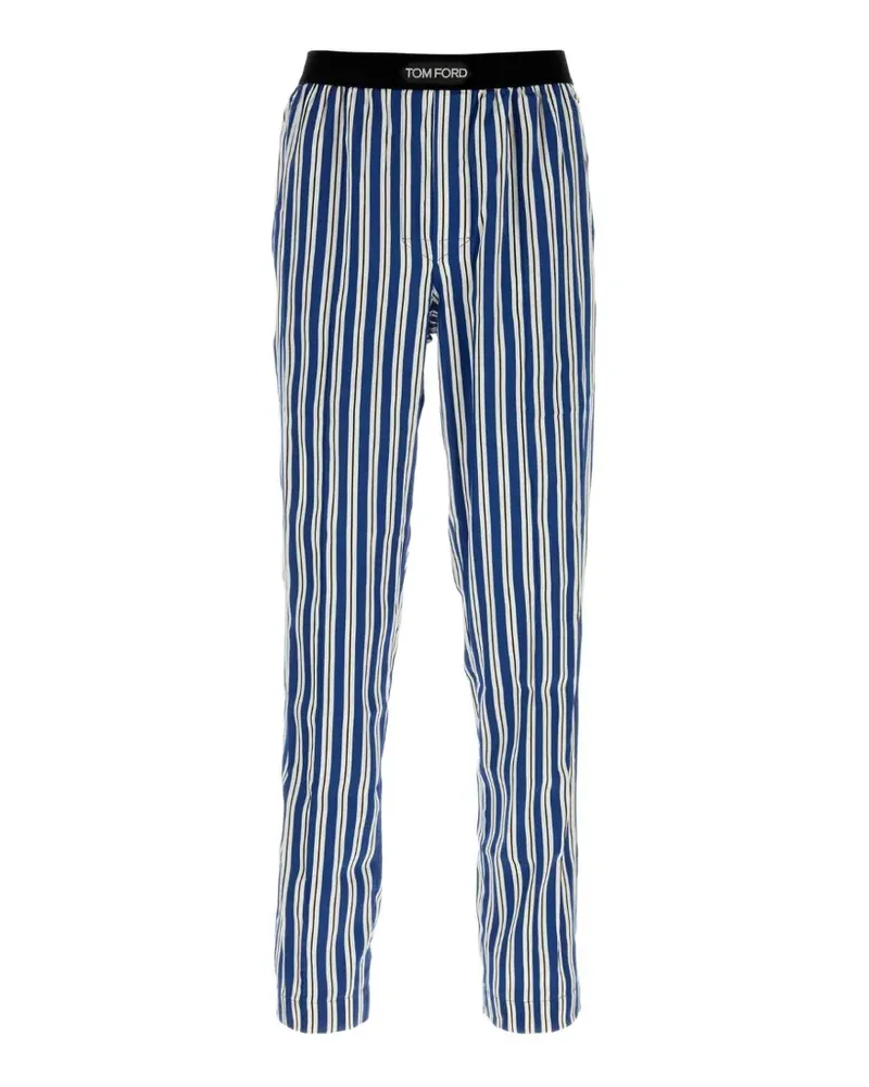 Tom Ford Pyjama-Hose mit Print - Blau Blau
