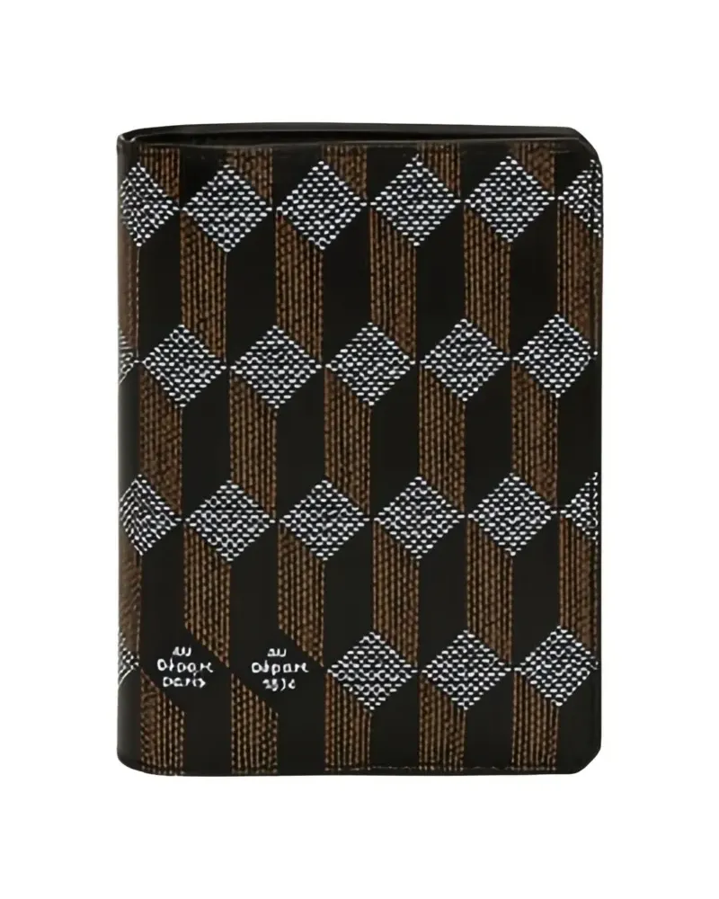 AU DÉPART bi-fold passport case - Braun Braun