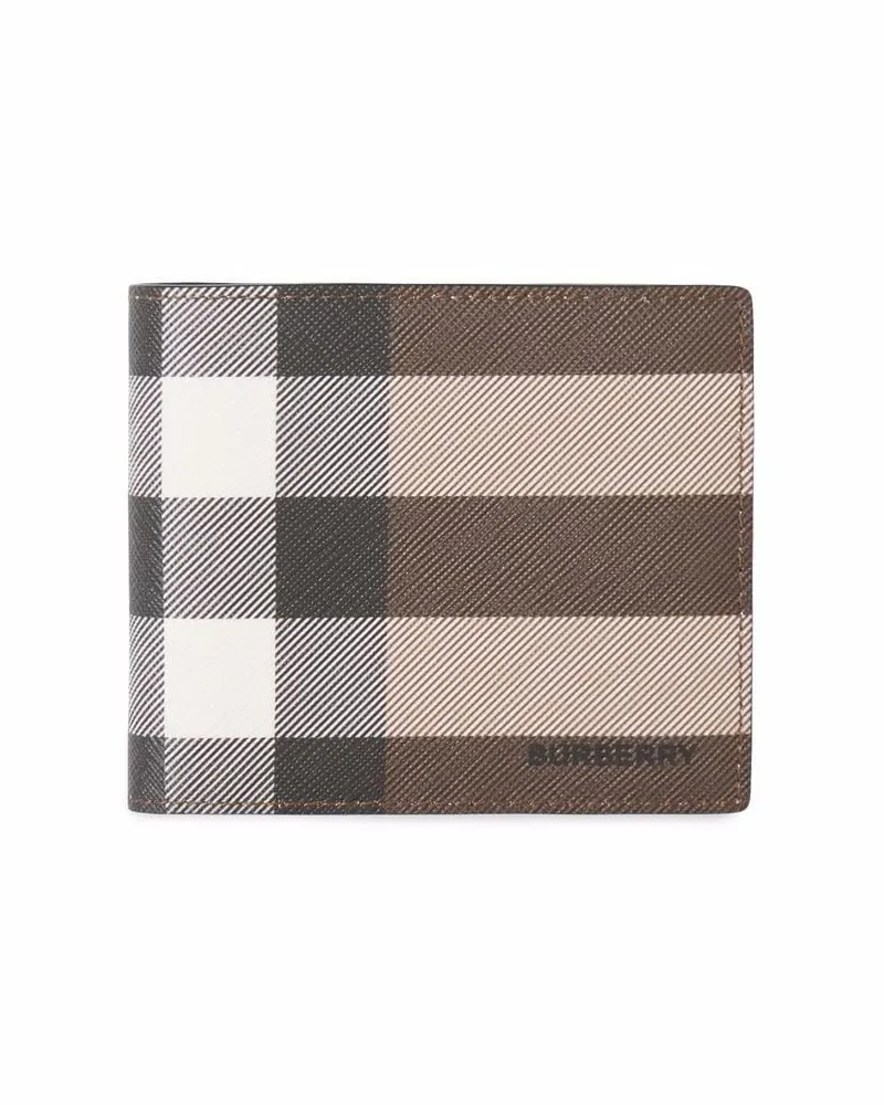 Burberry Kariertes Portemonnaie - Braun Braun