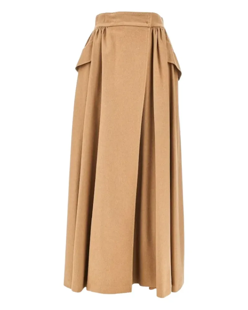 Max Mara Eufemia pleated skirt - Nude Nude