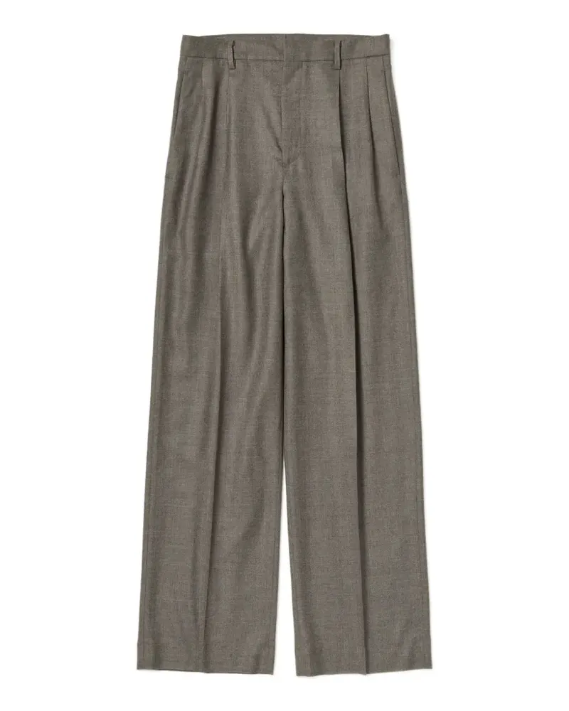 AURALEE pleated wool trousers - Grau Grau