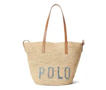 Shopper mit Stickerei - Nude