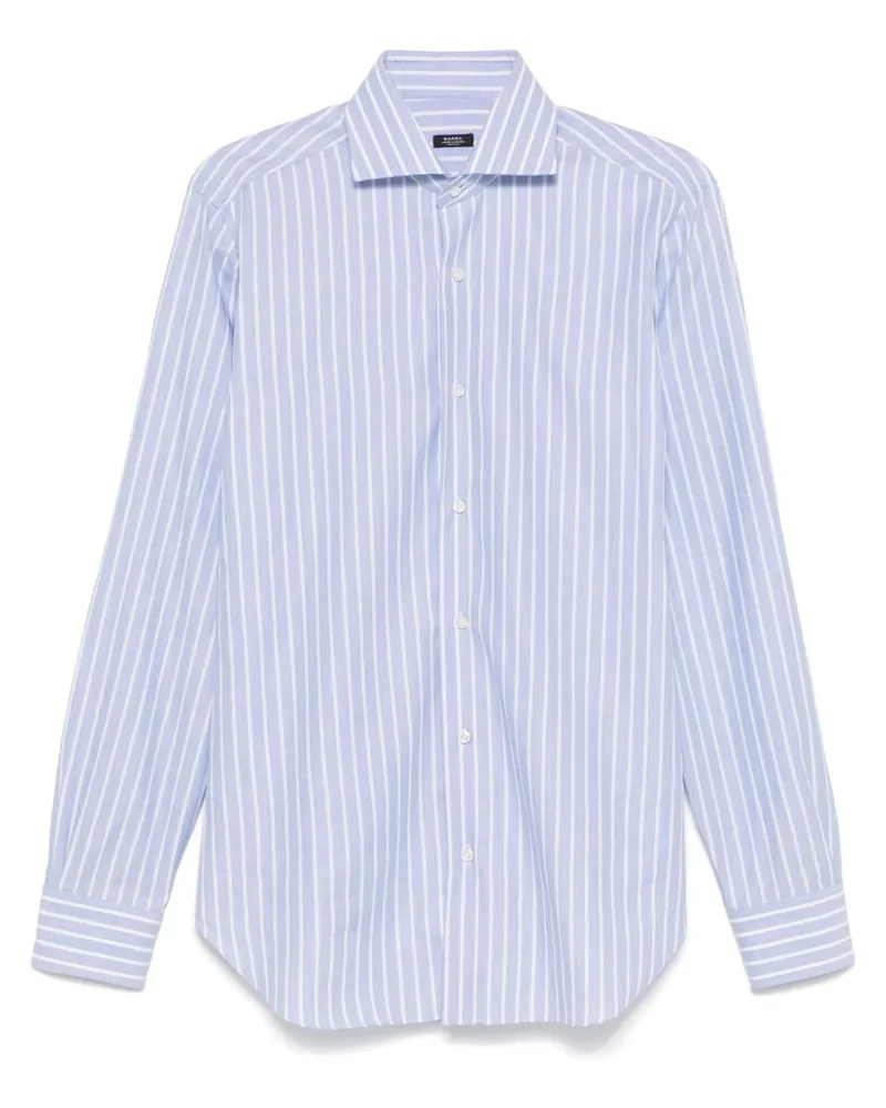 BARBA Gestreiftes Hemd - Blau Blau