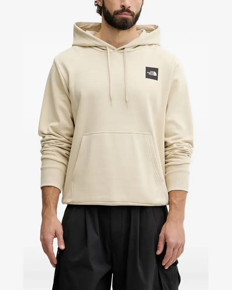 The North Face logo-patch drawstring hoodie - Nude Nude
