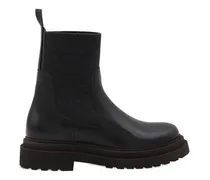 Chelsea-Boots mit Plateau - Schwarz