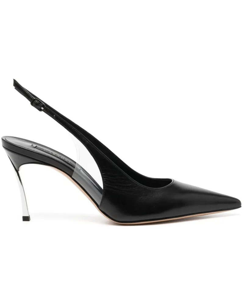 Casadei Superblade Jolly Slingback-Pumps 90mm - Schwarz Schwarz