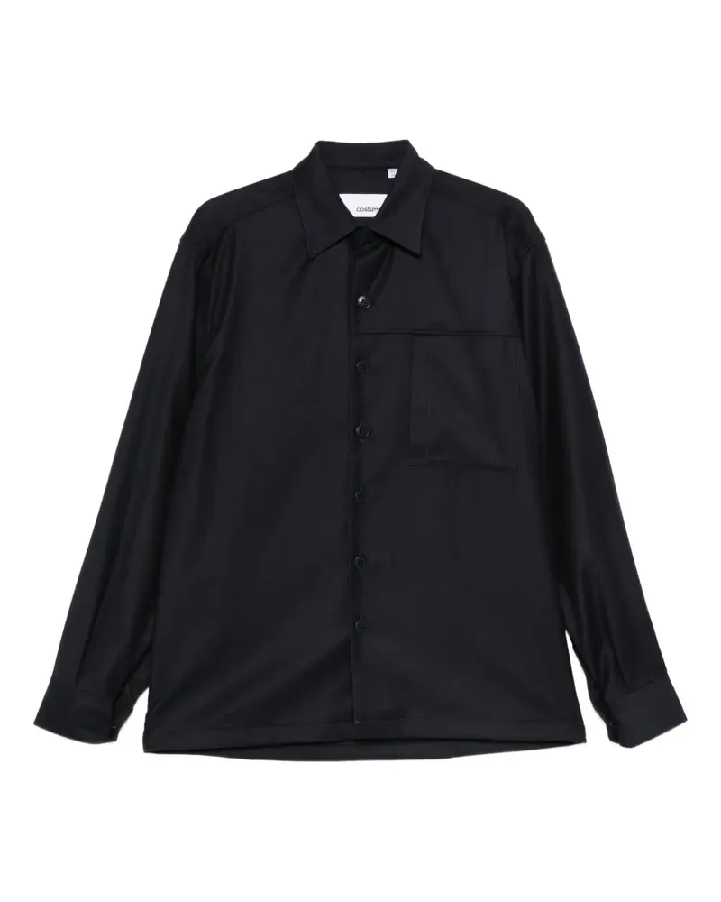 Costumein wool shirt - Blau Blau