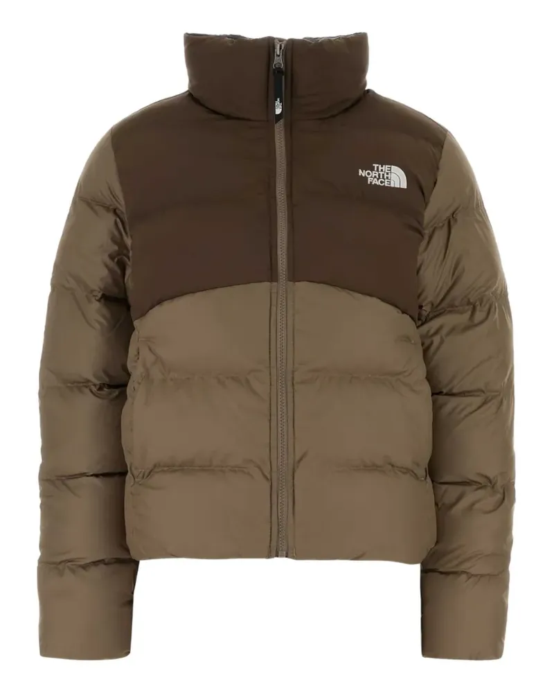 The North Face Gefütterte Jacke mit Logo-Patch - Braun Braun