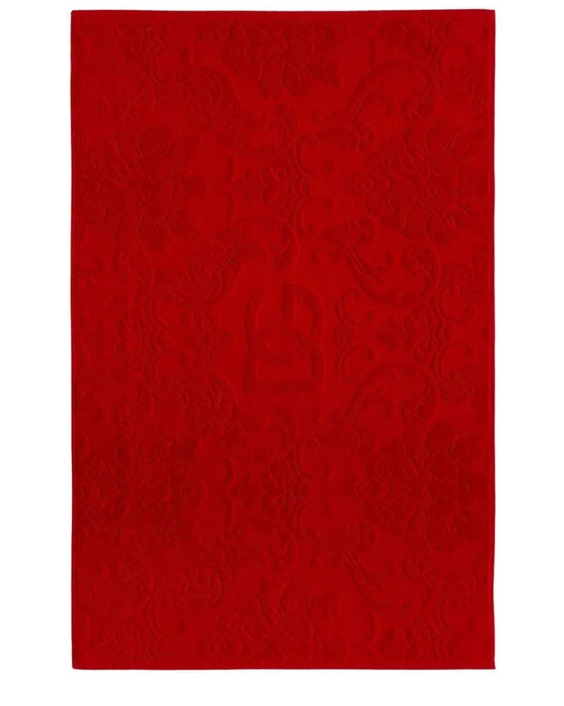 Dolce & Gabbana Badematte aus Frottee Rot