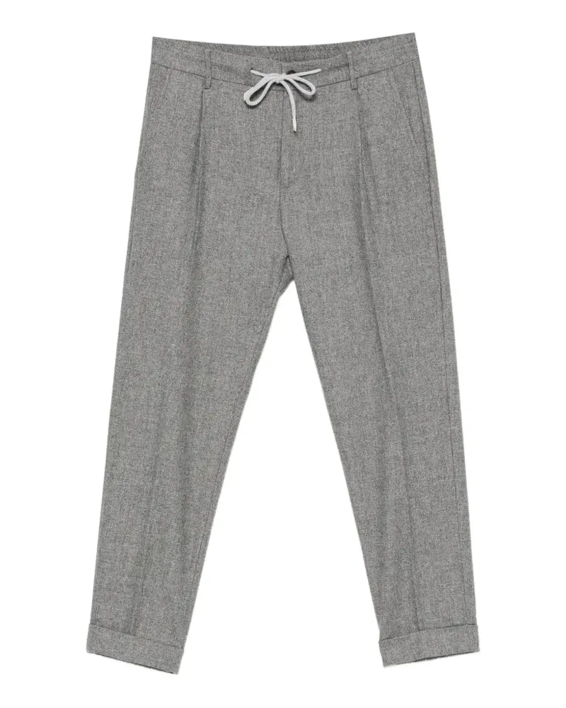 Eleventy Bundfaltenhose mit Kordelzug - Grau Grau