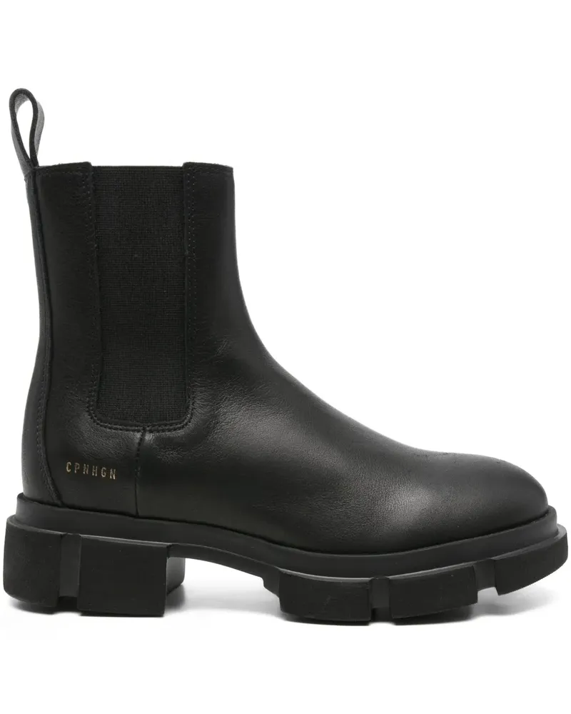 Copenhagen Chelsea-Boots mit elastischem Bund - Schwarz Schwarz