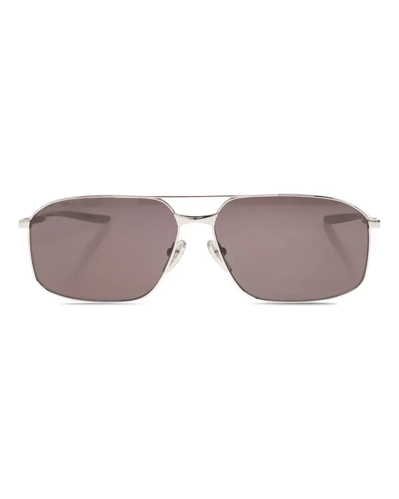 Balenciaga rectangle-frame sunglasses - Silber Silber