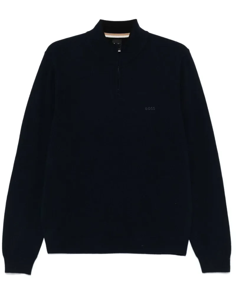 HUGO BOSS Klassischer Pullover - Blau Blau