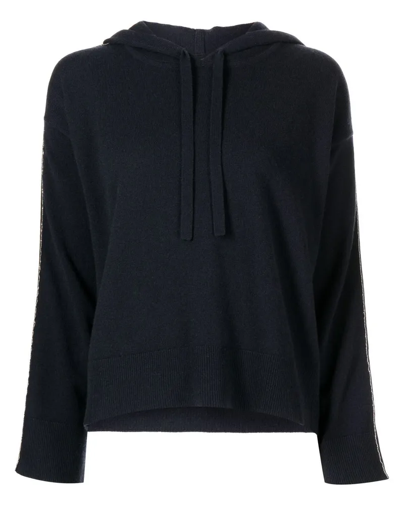 N.Peal Hoodie aus Bio-Kaschmir - Blau Blau