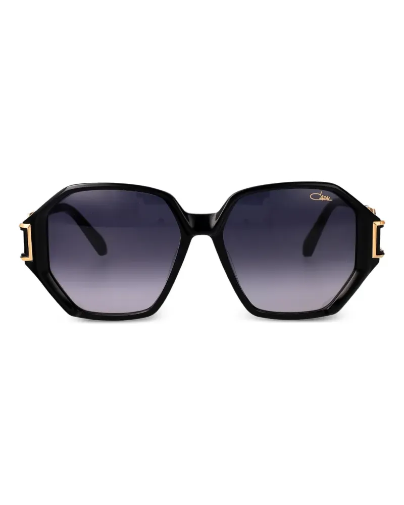 CAZAL Sonnenbrille mit geometrischem Gestell - Schwarz Schwarz