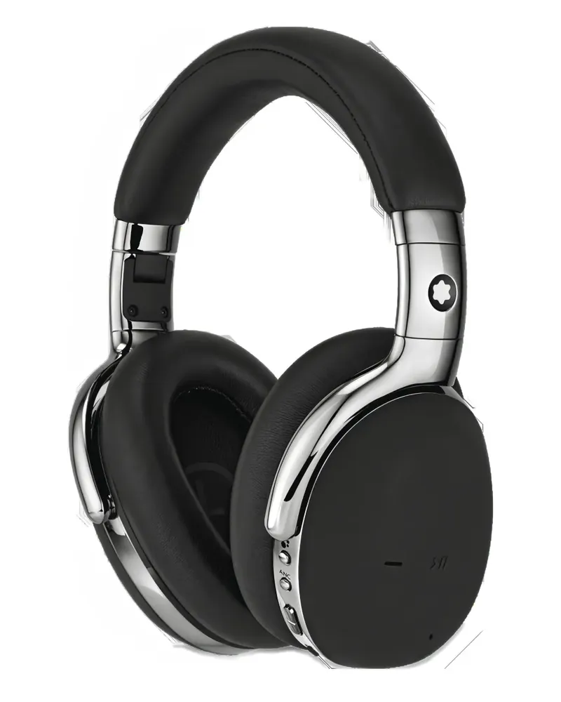 Montblanc MB 01 Over-Ear chrome-trim headphones - Schwarz Schwarz