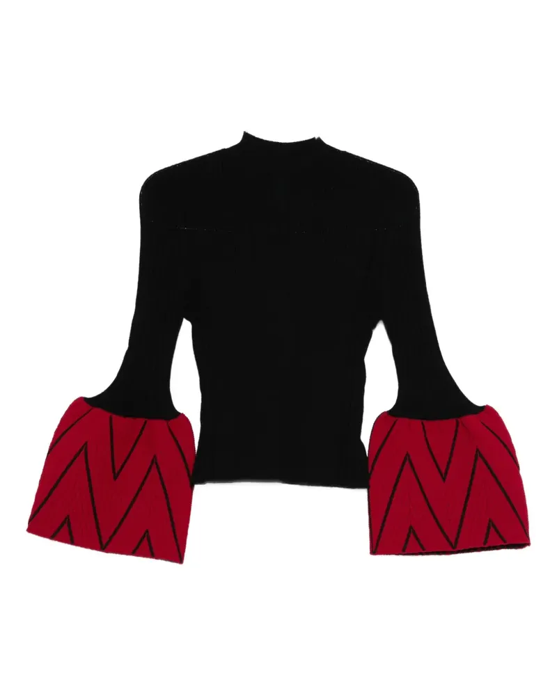 CFCL Pullover mit ausgestellten Ärmeln - Schwarz Schwarz