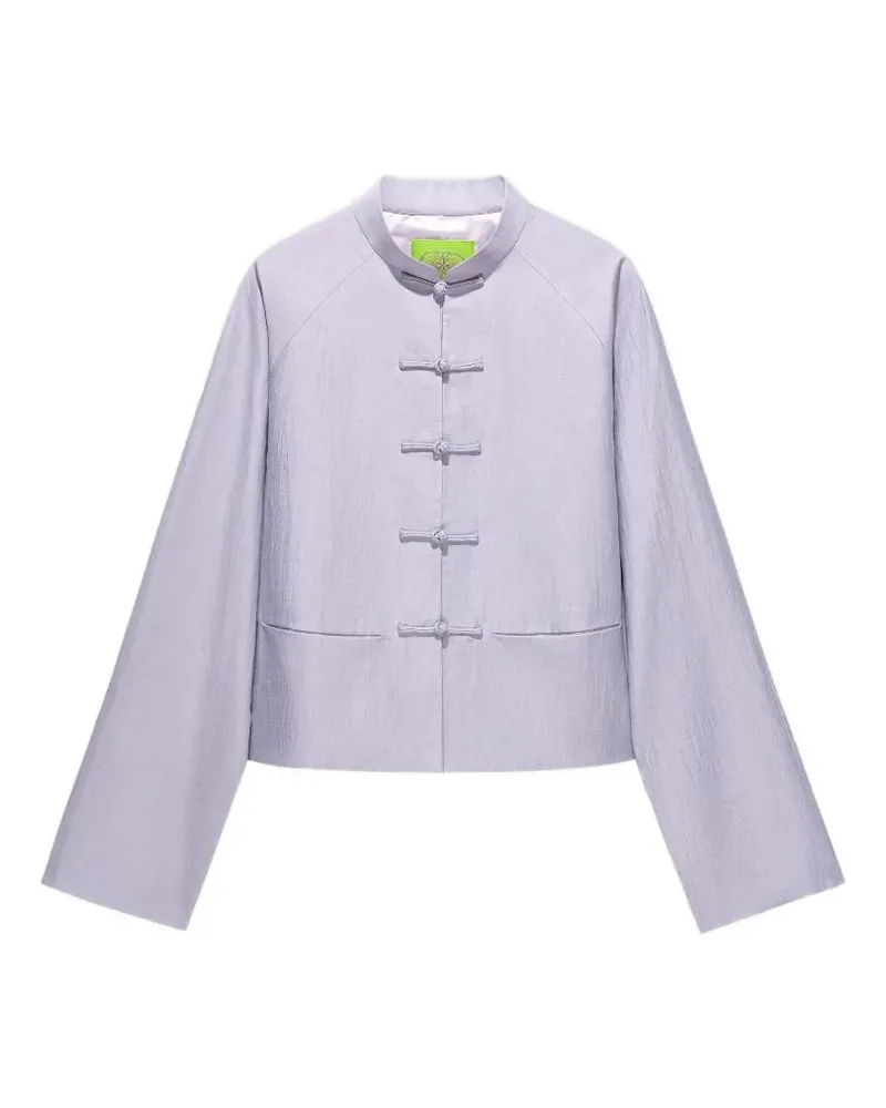 Shanghai Tang mandarin-collar jacket - Violett Violett