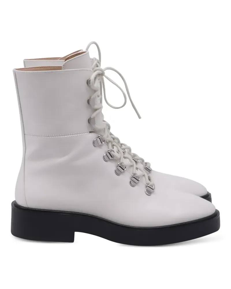 Stuart Weitzman 2020s lace-up ankle boots - Weiß Weiß