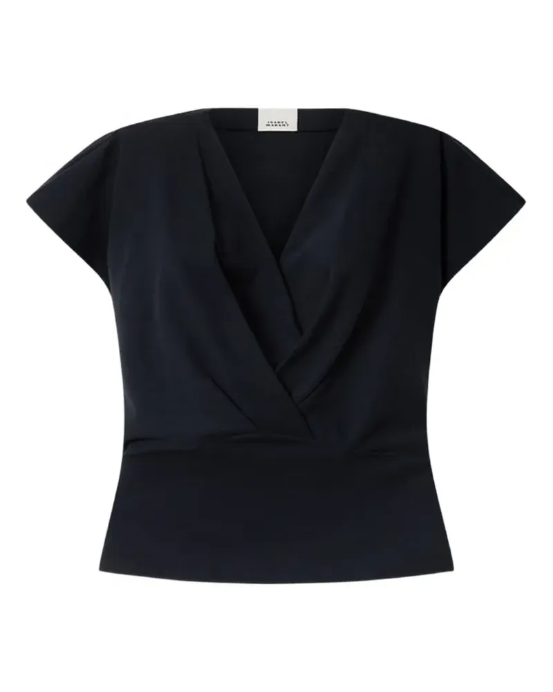 Isabel Marant Nadrine T-Shirt mit angeschnittenen Ärmeln - Schwarz Schwarz