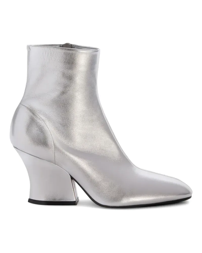 Jil Sander Stiefeletten in Metallic-Optik - Silber Silber