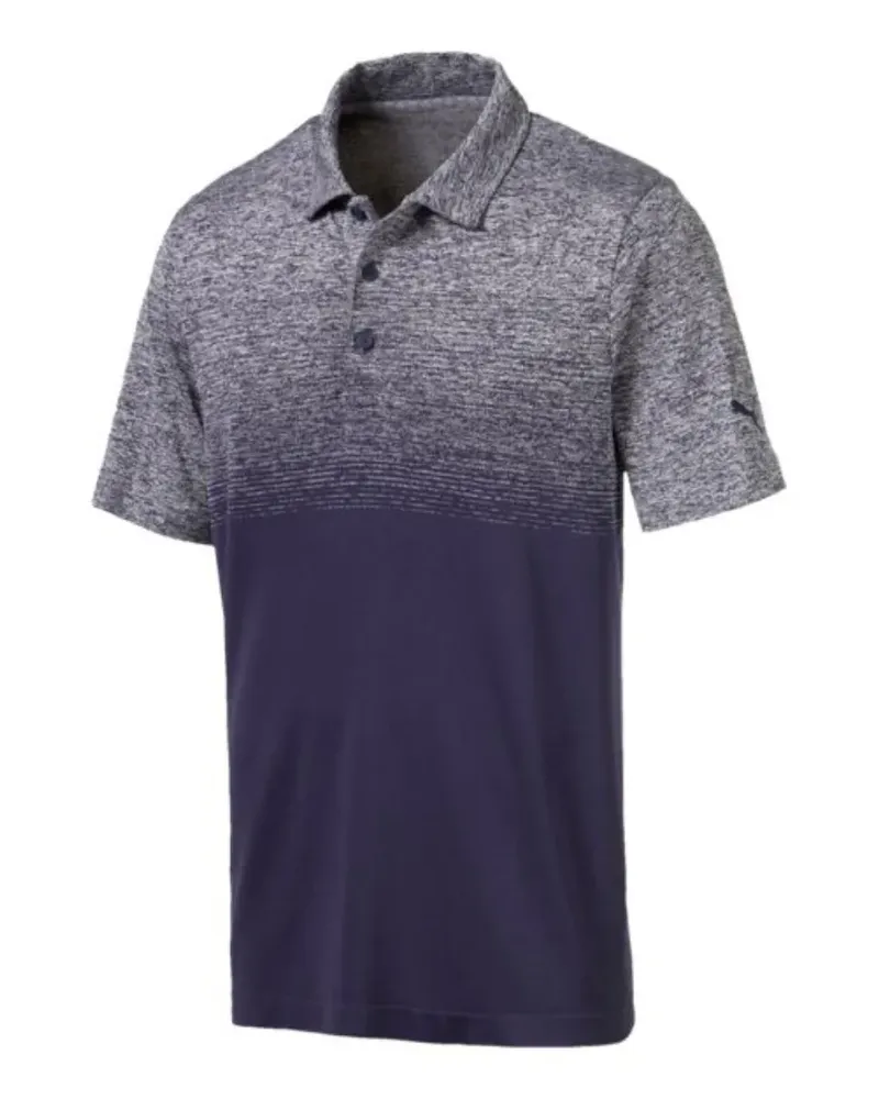 Puma Evoknit Poloshirt mit Farbverlauf - Blau Blau