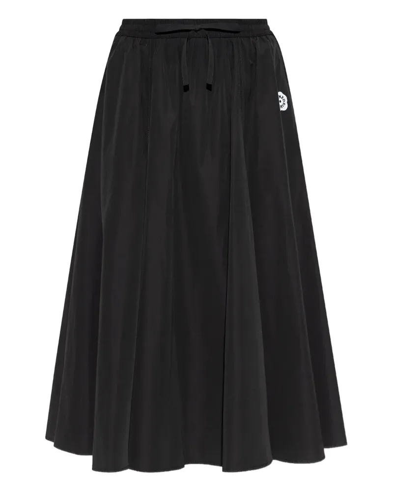 Kenzo Midirock mit Falten - Schwarz Schwarz
