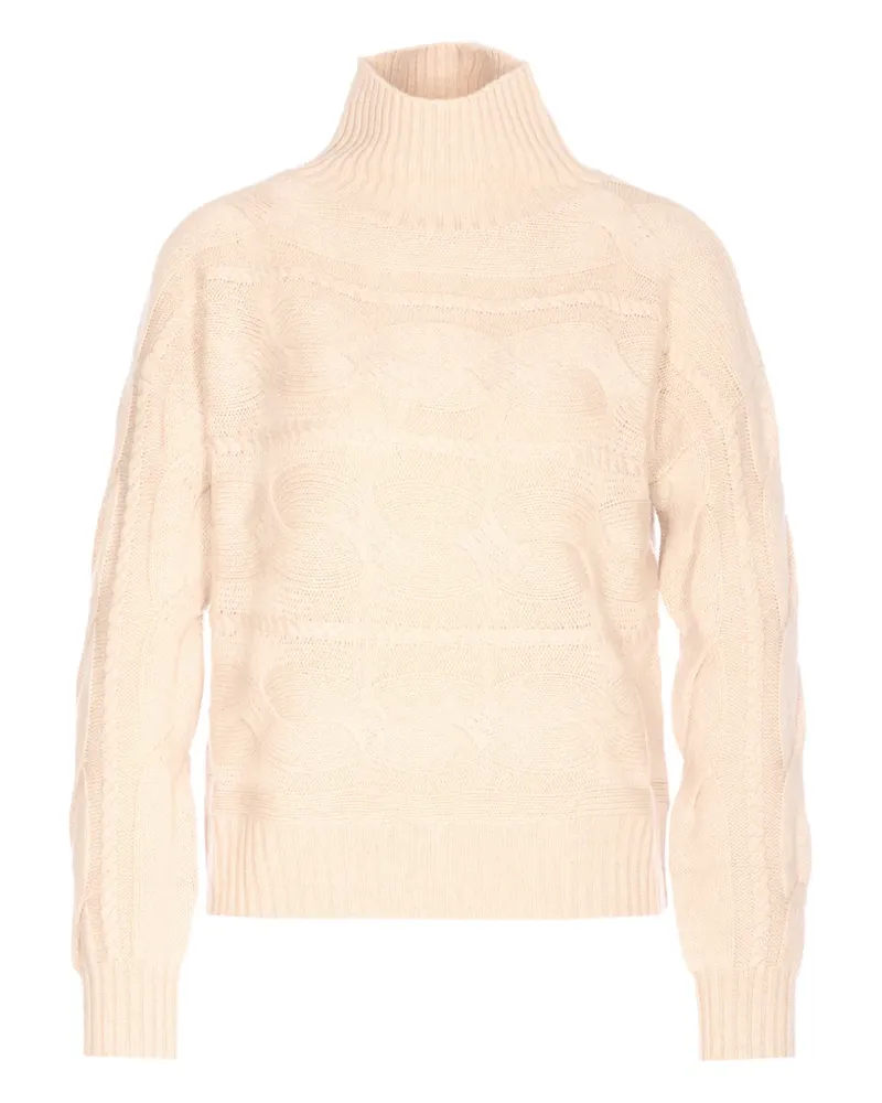 Max Mara Pullover mit Stehkragen - Nude Nude