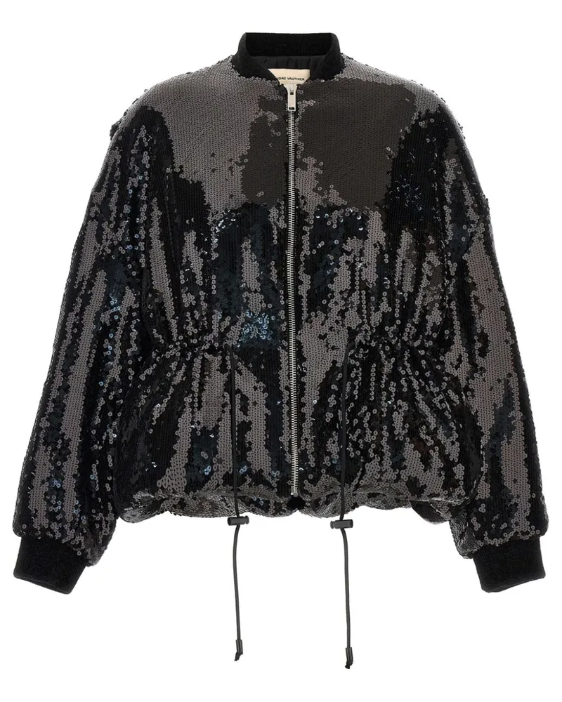 Alexandre Vauthier Bomberjacke mit Pailletten - Schwarz Schwarz