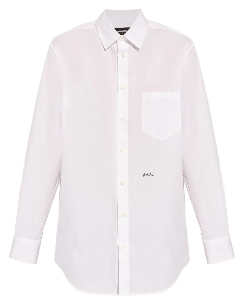 Dsquared2 Hemd im Oversized-Look - Weiß Weiß