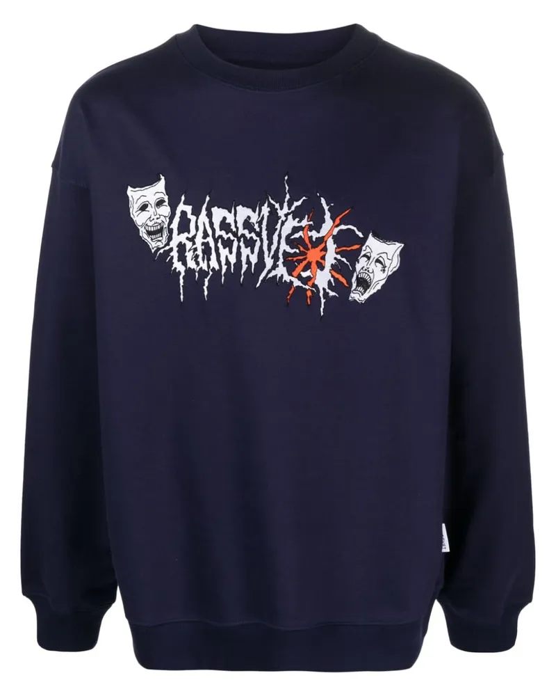 PACCBET RASSVET Sweatshirt mit grafischem Print Blau