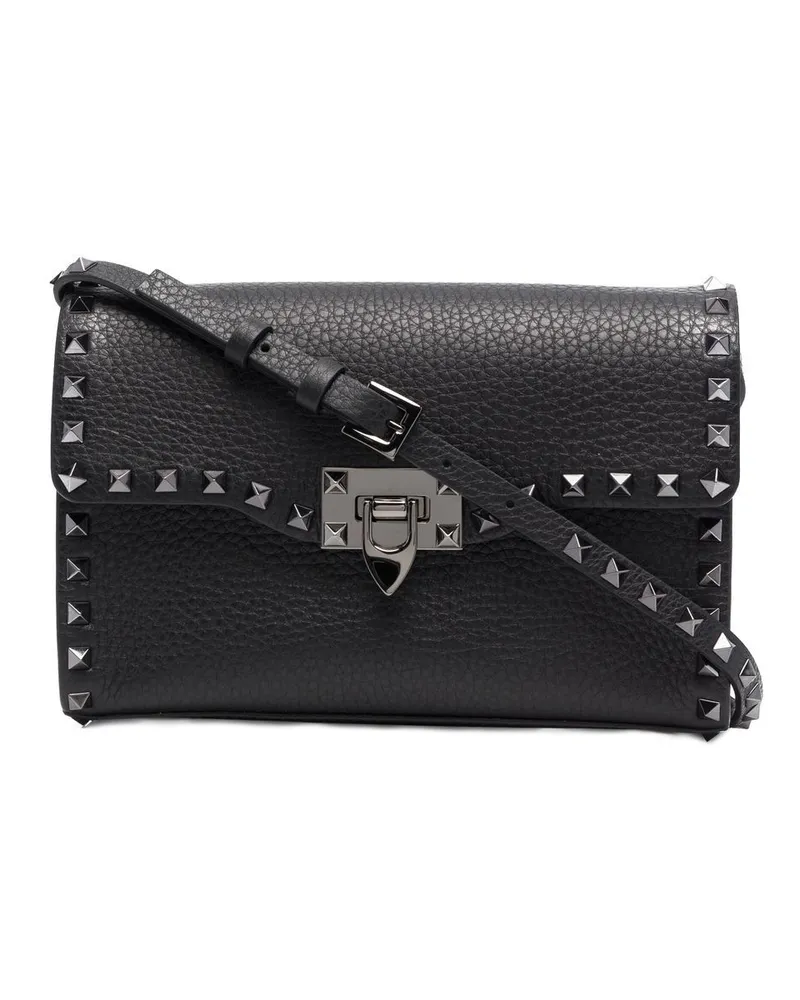 Valentino Garavani Kleine Rockstud Umhängetasche - Schwarz Schwarz