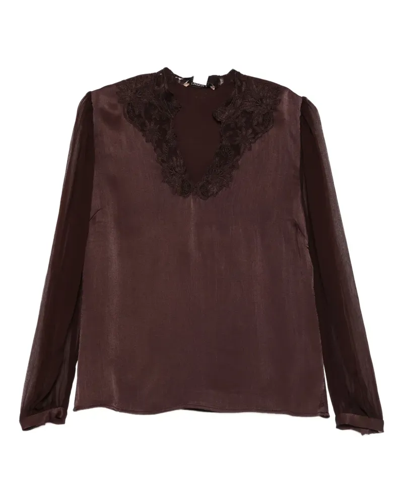 Twin-Set lace-detailing blouse - Braun Braun