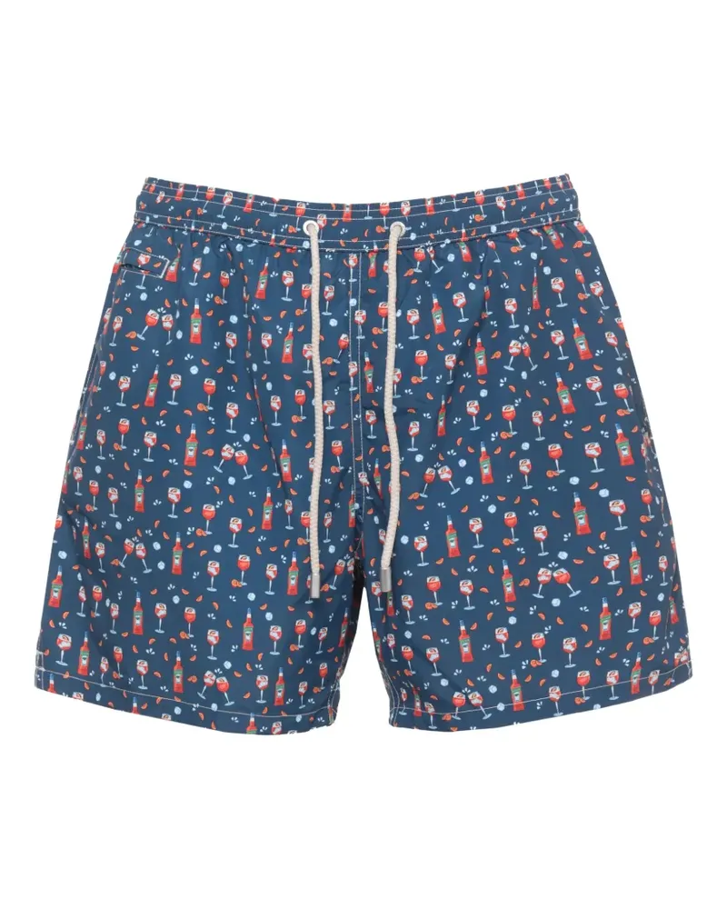 MC2 Saint Barth Badeshorts mit Kordelzug - Blau Blau