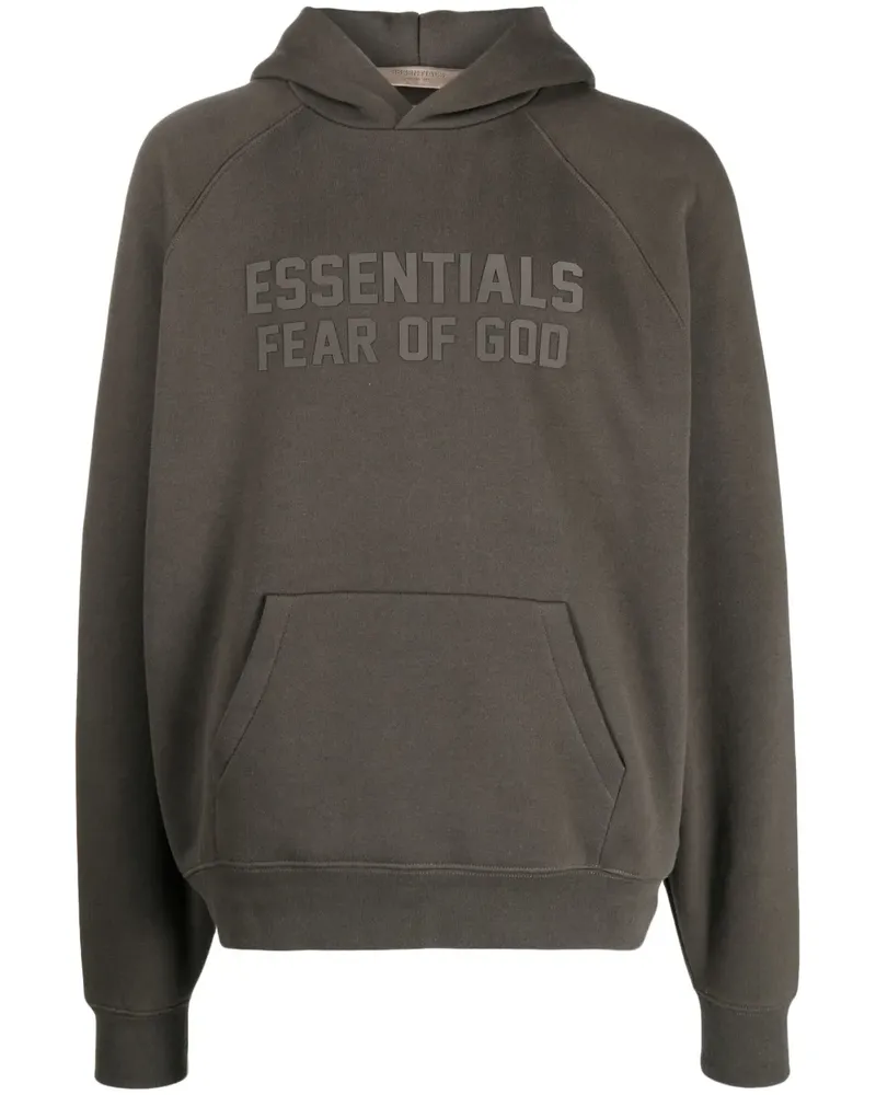Fear of God Hoodie mit Essentials-Logo - Grün Grün
