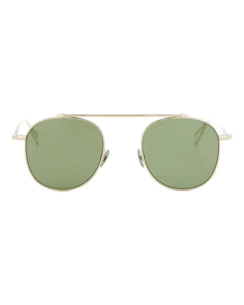 AHLEM Sonnenbrille mit rundem Gestell - Gold Gold