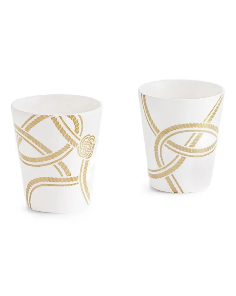 Shanghai Tang Infinite Knot Porzellantasse - Weiß Weiß