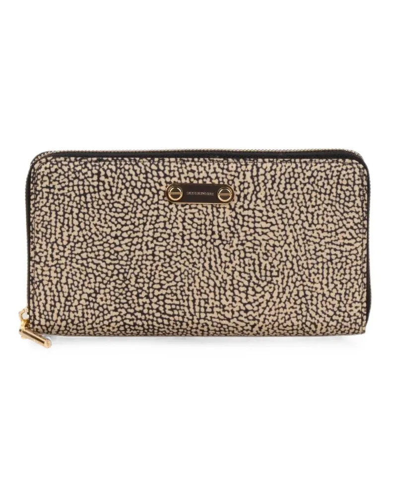 Borbonese zip-around wallet - Nude Nude