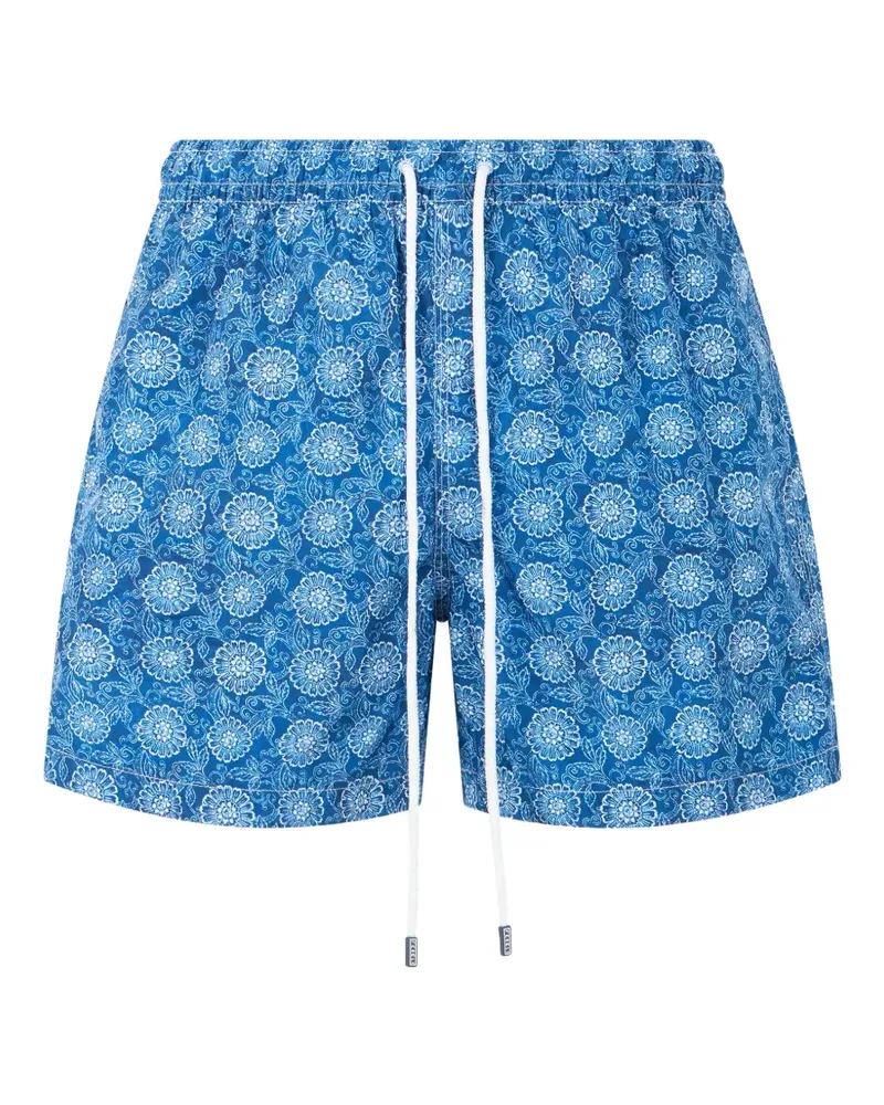 Fedeli floral-print swim shorts - Blau Blau