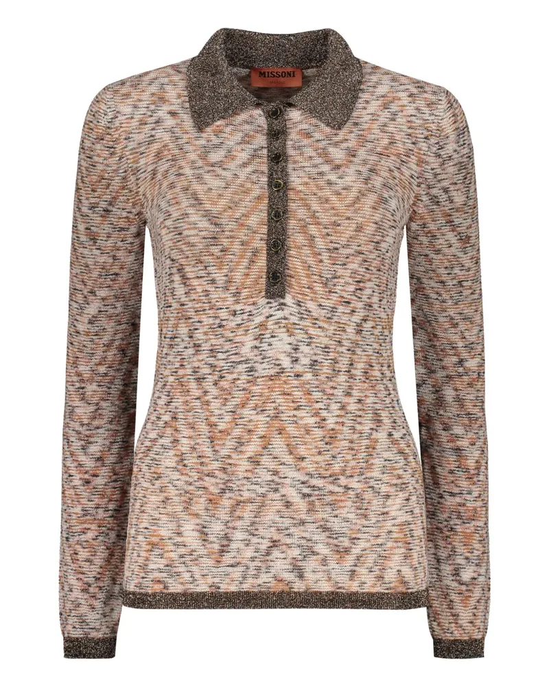 Missoni Gestricktes Poloshirt - Braun Braun