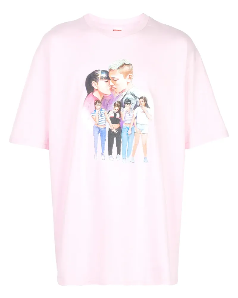 Supreme Being Kiss' T-Shirt - Rosa Rosa