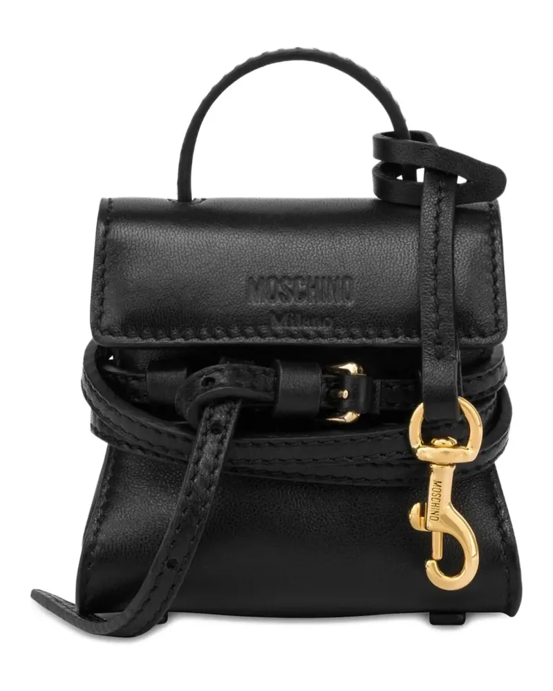 Moschino Schlüsselanhänger mit Tasche - Schwarz Schwarz