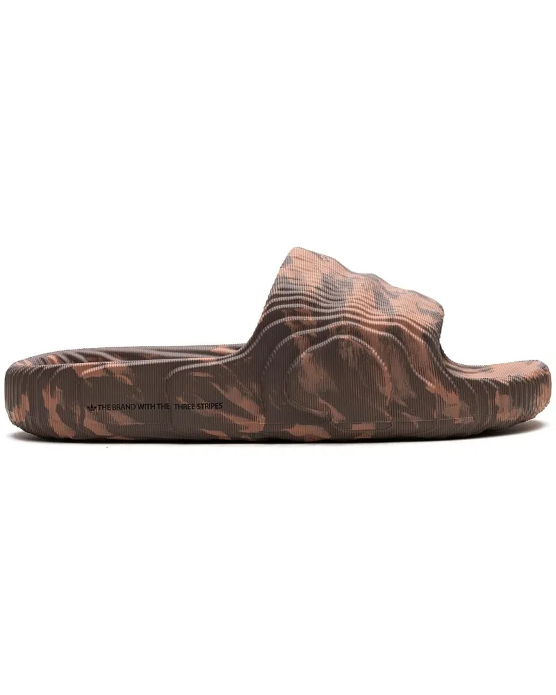 adidas Adilette 22 Claster Pantoletten - Braun Braun