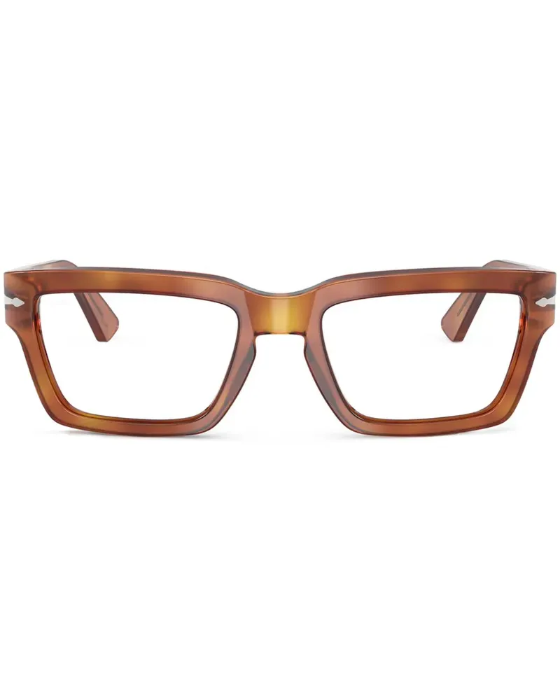 Persol Sonnenbrille mit eckigem Gestell - Braun Braun