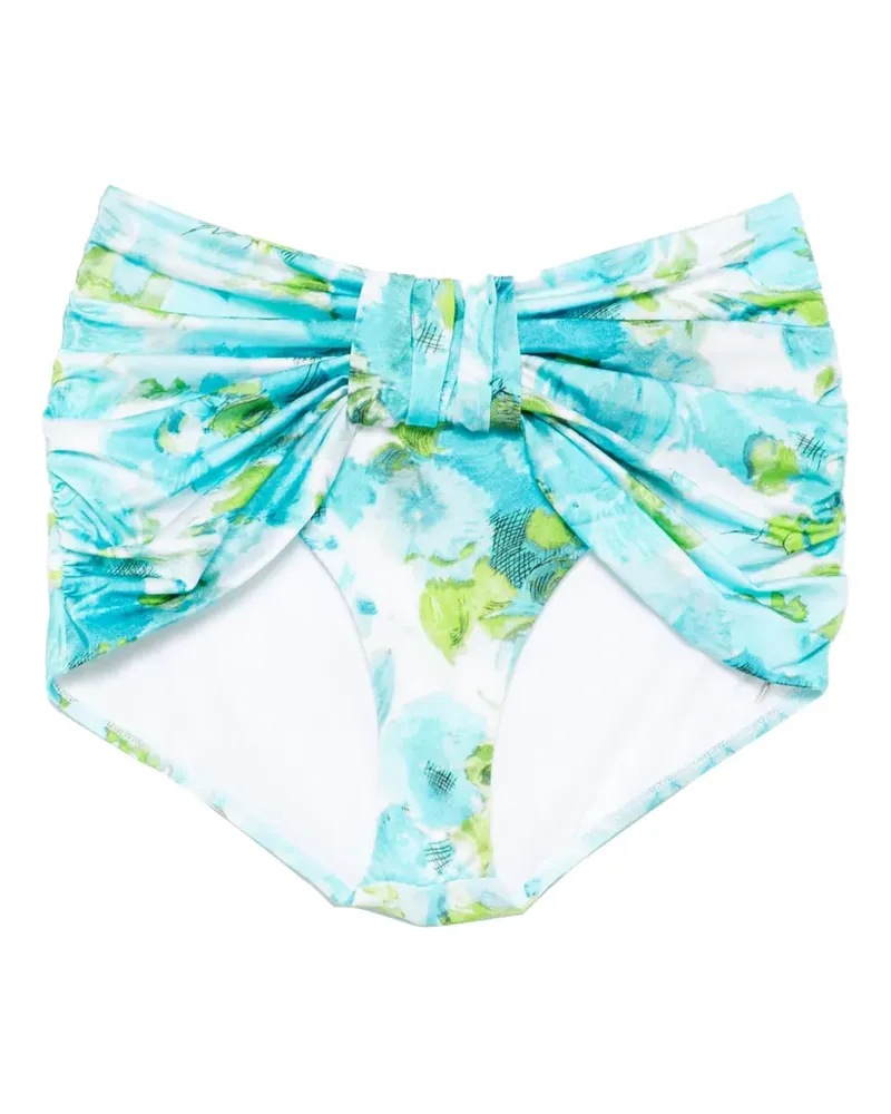 Chloé floral-print bikini bottoms - Blau Blau