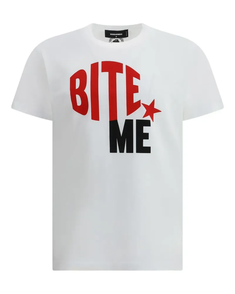 Dsquared2 T-Shirt mit Sterne-Print - Weiß Weiß